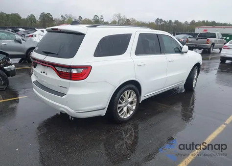 2016 Dodge Durango Limited z USA, uszkodzony, nr VIN 1C4RDHDG6GC387034